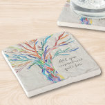 Skapa ditt eget inspirationsbudskap stenunderlägg<br><div class="desc">Den här unika Sone-Underlägg-tekniken har en färgstark mosaik-Livets träd-design. Lägg till det inspirerande citat eller meddelande du valt för att anpassa det. Du kan redigera teckensnittet,  teckensnittet storlekt och teckensnittet färg. Original Mosaic © Michele Davies.</div>