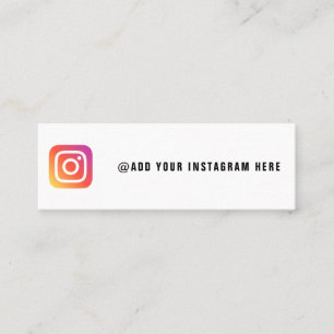 Skapa ditt eget Instagram-affärskort Mini Visitkort