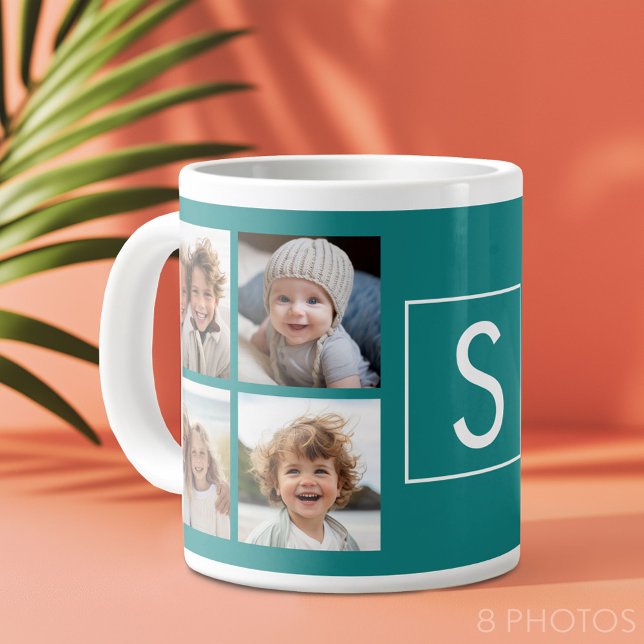 Skapa ditt eget intstagram Collage Anpassningsbar  Jumbo Mugg (Custom Photo Collage Mug)
