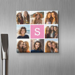 Skapa ditt eget intstagram Collage Anpassningsbar  Magnet<br><div class="desc">Du kan använda 8 kvadratiska eller Instagram-foton för den här designen. Använda 8-kvadratfoton som skapar en unik och personlig gåva. Eller så kan du behålla hipstervalpen och göra ett trendig till keepy. Om du behöver justera bilder klickar du på verktyg för att anpassa ändringar.</div>