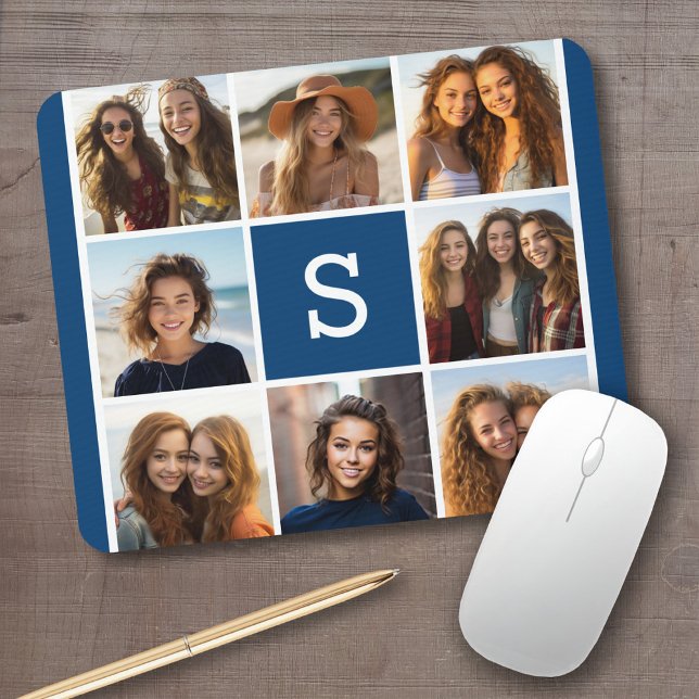 Skapa ditt eget intstagram Collage Anpassningsbar  Musmatta (Personalized mousepad - add your monogram or name)