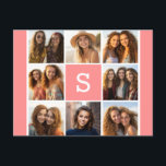 Skapa ditt eget intstagram Collage Anpassningsbar  Vykort<br><div class="desc">Använda 8-kvadratfoton som skapar en unik och personlig gåva. Eller så kan du behålla hipstervalpen och göra ett trendig till keepy. Om du behöver justera bilder klickar du på verktyg för att anpassa ändringar.</div>