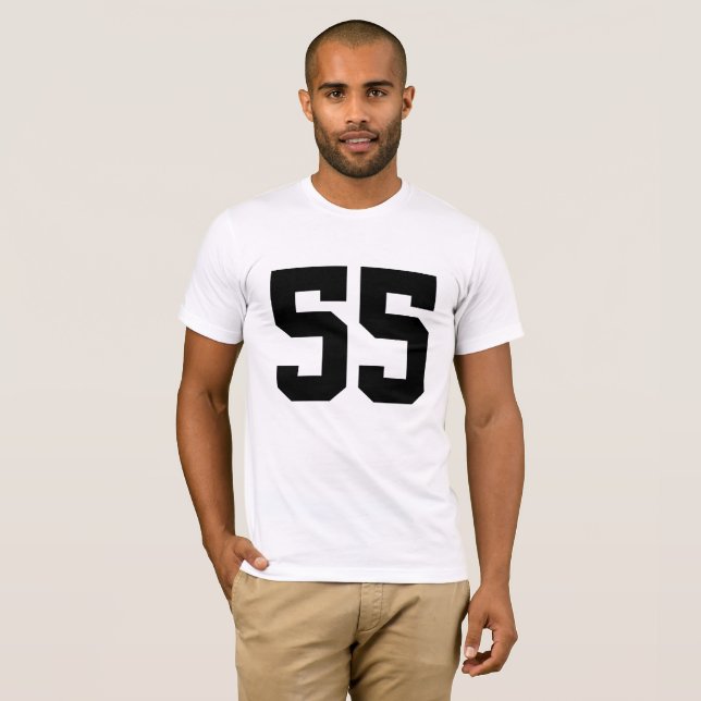 Skapa ditt eget Jersey-nummer T-Shirt (Hel framsida)