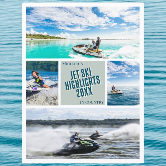 Skapa ditt eget jet-skidvykort vykort (Skapare uppladdad)