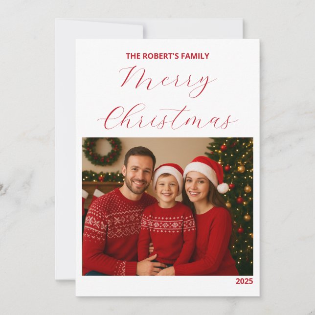 skapa ditt eget julkort för familjen (Framsida)