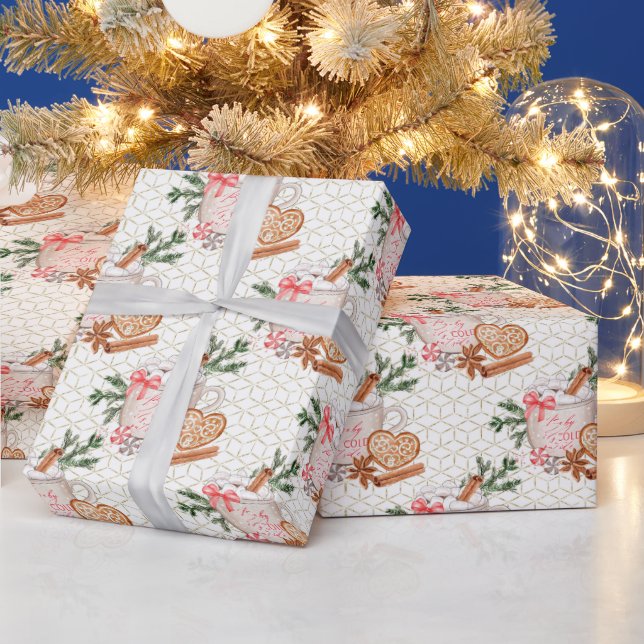 Skapa ditt eget Kall utanför kakaogrädde och Guld Presentpapper (Helgdagar)