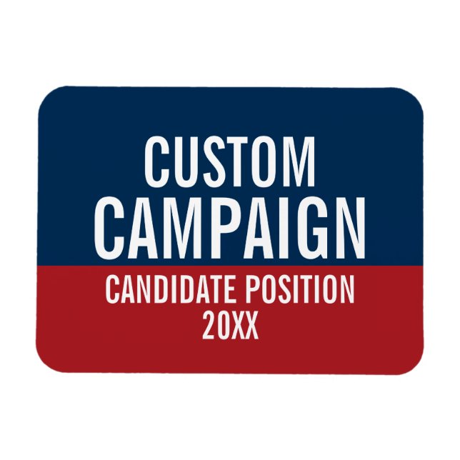 Skapa ditt eget Kampanj-redskap Magnet (Horisontell)