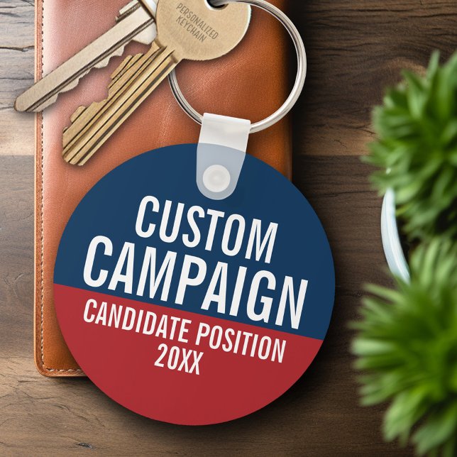 Skapa ditt eget Kampanj-redskap Nyckelring (Personalized Keychain - Campaign)