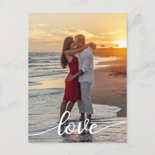 Skapa Ditt Eget Kärleksscript Romantiskt Par Foto Vykort