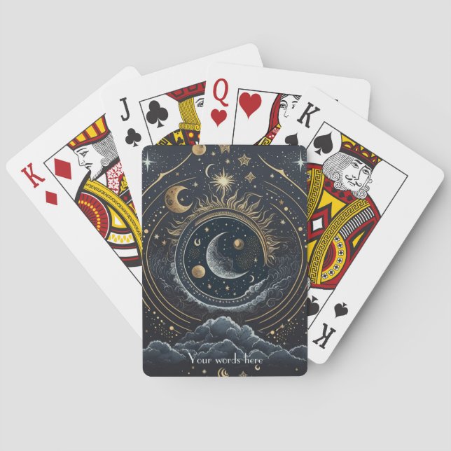 Skapa ditt eget kelestiallandskap casinokort (Baksidan)