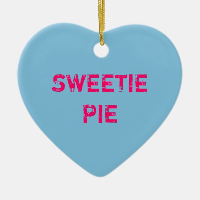 Skapa ditt eget konversationshjärta julgransprydnad keramik (Framsidan)