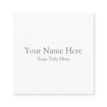 Skapa ditt eget kvadratiskt Affärskort