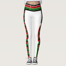 Skapa ditt eget levande Kenyas nationella Flagga F Leggings