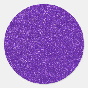 Skapa Ditt Eget Lila Glitter Runt Klistermärke