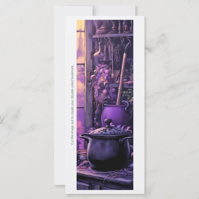 Skapa ditt eget Lila Magic Apothecary Bookmark (Framsida)