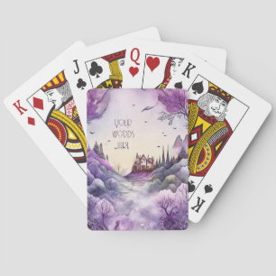 Skapa ditt eget Lila Magic Castle Ligcape Casinokort