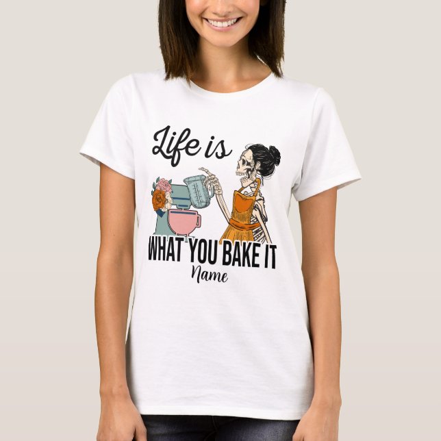 Skapa ditt eget liv är vad du gör det t shirt (Framsida)