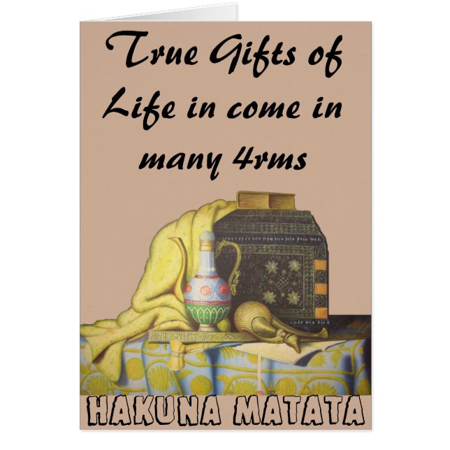 Skapa ditt eget liv många formuläridéer anpassa hälsningskort (Framsidan)