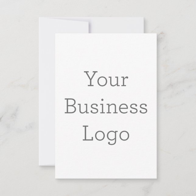 8.9 x 12.7 cm Platt Save The Date-kort (Framsida)