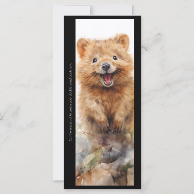 Skapa ditt eget lyckliga quokka-läsarmärke (Framsida)
