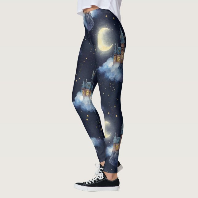 Skapa Ditt Eget Magiska Halvmåneslott Leggings (Vänster)
