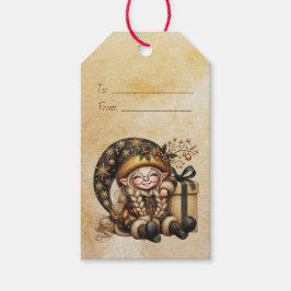 Skapa Ditt Eget Magiska Jul Tomte Present Presentetikett
