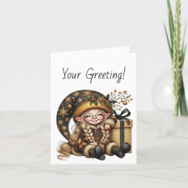 Skapa ditt eget magiska jultomtgåva helgkort