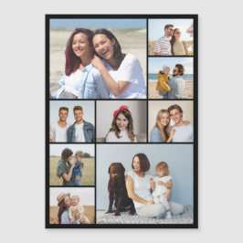 Skapa ditt eget magnetiska kort med 9 fotokollage