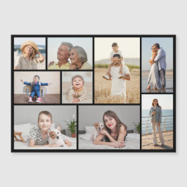 Skapa ditt eget magnetiska kort med 9 fotokollage