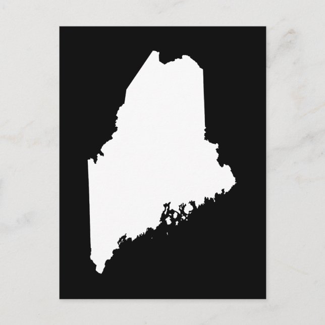 Skapa Ditt Eget Maine Flyttningsmeddelande Vykort (Framsida)