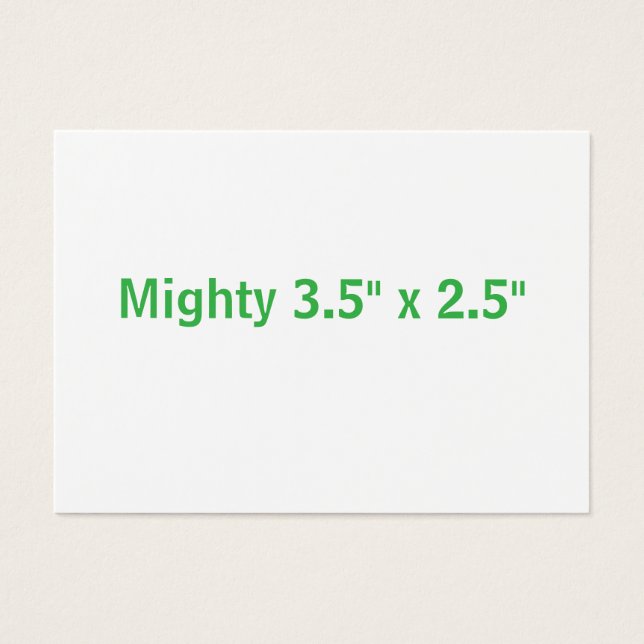 Skapa Ditt Eget Mäktiga, 3.5" x 2.5" Visitkort (Framsidan)