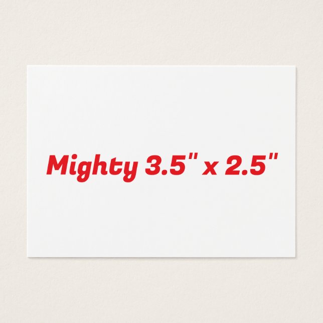 Skapa Ditt Eget Mäktiga, 3,5" x 2,5" Visitkort (Framsidan)