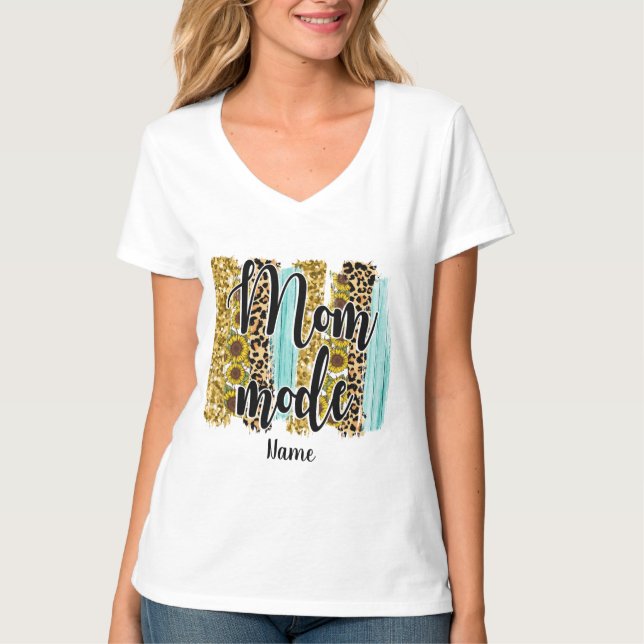 Skapa ditt eget Mamma-läge T Shirt (Framsida)