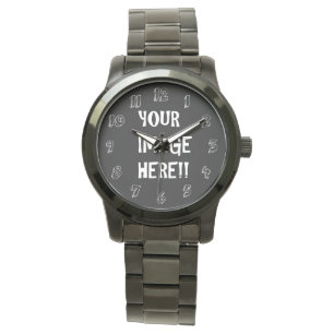 Skapa ditt eget Manar Oversized Black Bracelet Armbandsur