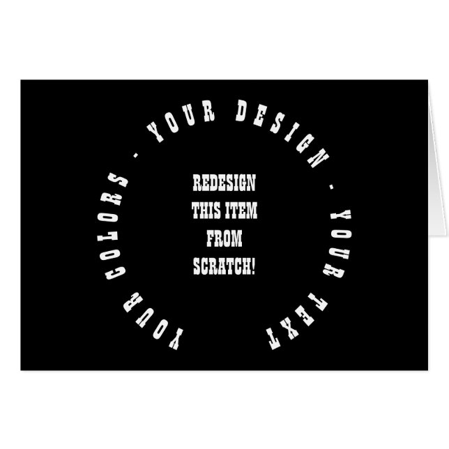 Skapa ditt eget menykort hälsningskort (Framsidan Horizontal)