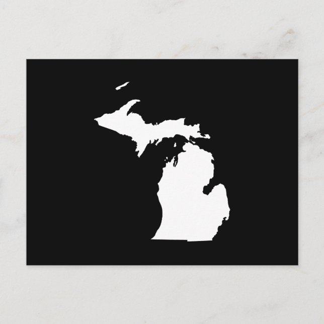 Skapa Ditt Eget Michigan Flyttningskungörande Vykort (Framsida)