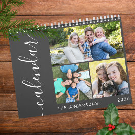 Skapa ditt eget minimum 3-fotokollage-skript kalender