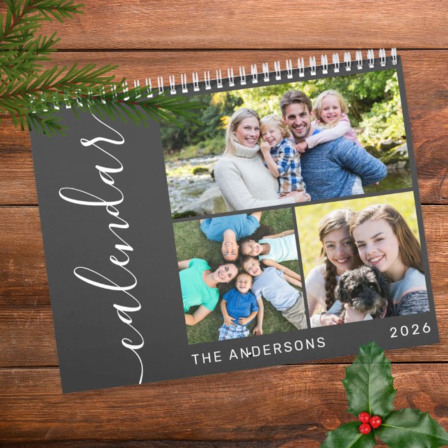 Skapa ditt eget minimum 3-fotokollage-skript kalender (Skapare uppladdad)