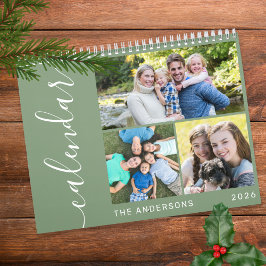 Skapa ditt eget minimum 3-fotokollage-skript kalender