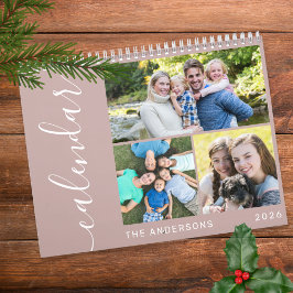 Skapa ditt eget minimum 3-fotokollage-skript kalender