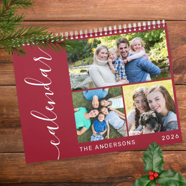 Skapa ditt eget minimum 3-fotokollage-skript kalender (Skapare uppladdad)