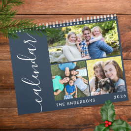 Skapa ditt eget minimum 3-fotokollage-skript kalender