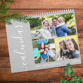 Skapa ditt eget minimum 3-fotokollage-skript kalender