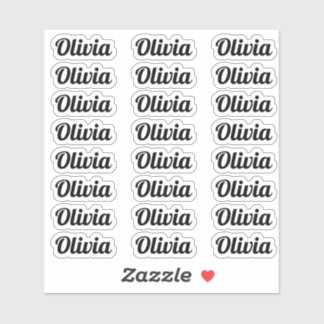 Skapa ditt eget moderna Personlig-skript Namn Klistermärken