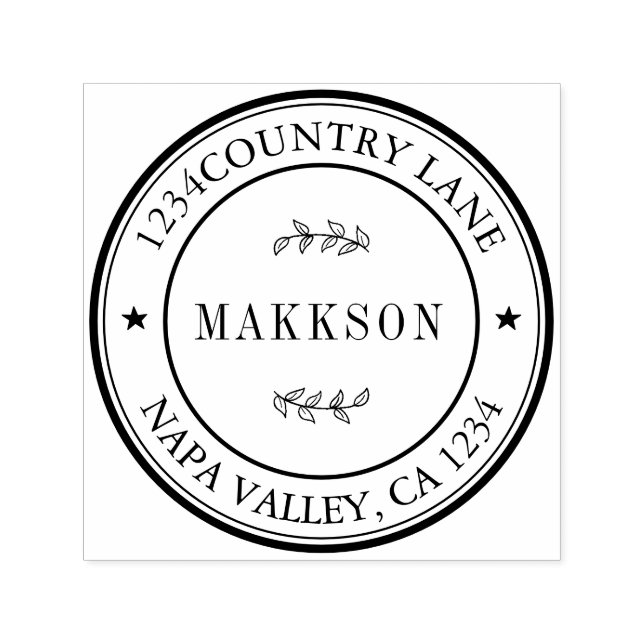 Skapa ditt eget moderna retursystem självfärgande stämpel (Design)