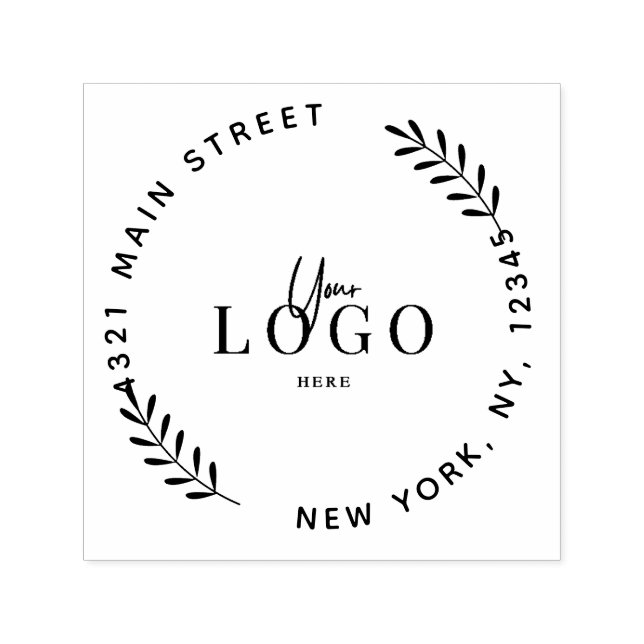 Skapa ditt eget moderna, runda självminskande Frim Självfärgande Stämpel (Design)