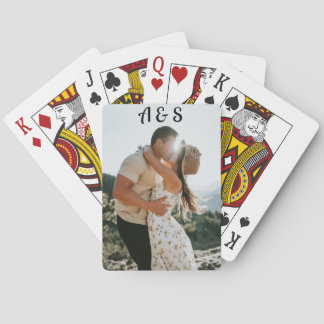 Skapa ditt eget monogram-foto casinokort