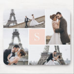 Skapa ditt eget monogrammed 4-fotogalleri musmatta<br><div class="desc">Lägg till dina foton och din anpassningsbar monogram för en speciell design av ett slag.</div>