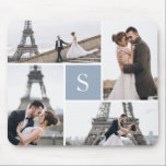 Skapa ditt eget monogrammed 4-fotogalleri musmatta<br><div class="desc">Lägg till dina foton och din anpassningsbar monogram för en speciell design av ett slag.</div>