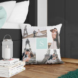 Skapa ditt eget monogrammed 5-fotogalleri kudde<br><div class="desc">Lägg till dina foton och din anpassningsbar monogram för en speciell design av ett slag.</div>
